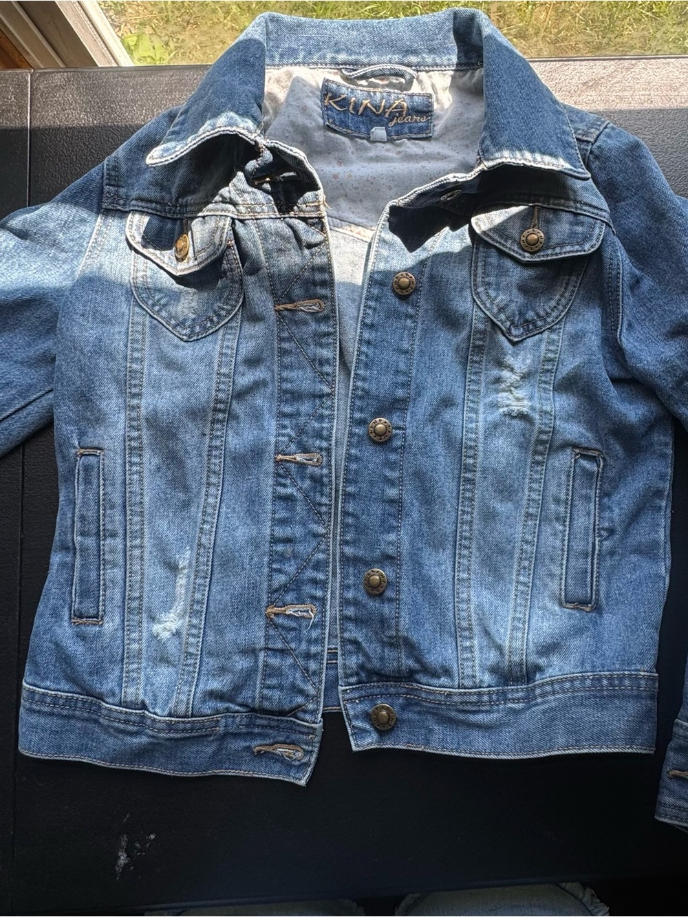 Kinjaz Jean Light Blue Denim Jacket - Women's Jean Jacket